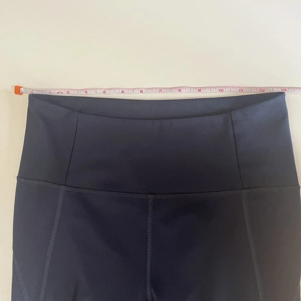 girlfriend collective Size M Compressive High Rise Legging Dark‎ Blue Crop 24